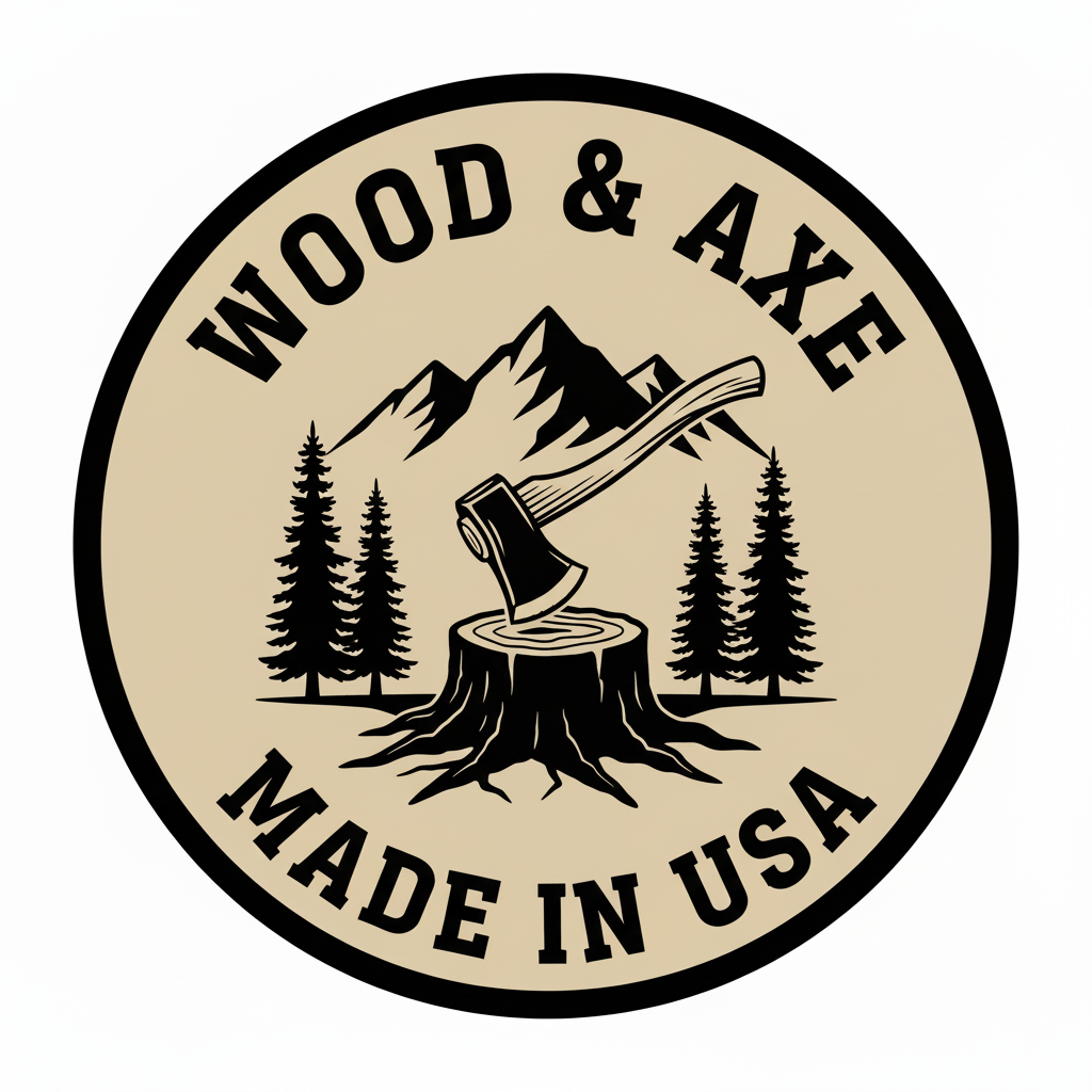 Wood & Axe Co Logo - Axe Deeper