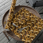 Gift Wrap Paper — Realistic Brass Bullet Casing Pattern, Metallic Shells Wrapping Paper for Hunters & Military-Themed Gifts