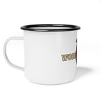 Enamel Camp Cup — "Wood Axe Co." Heart Graphic Camping Mug
