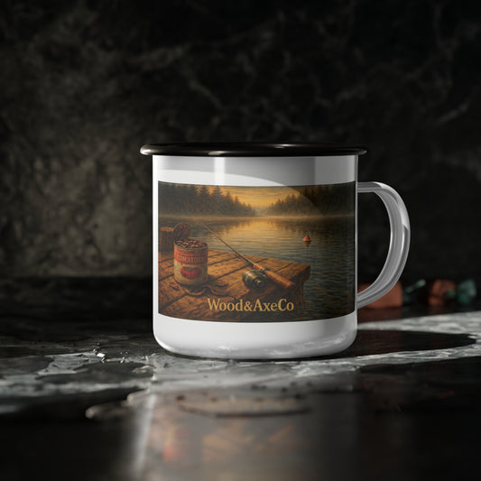 Quiet Mornings Enamel Camp Mug – Born for the Great Outdoors
