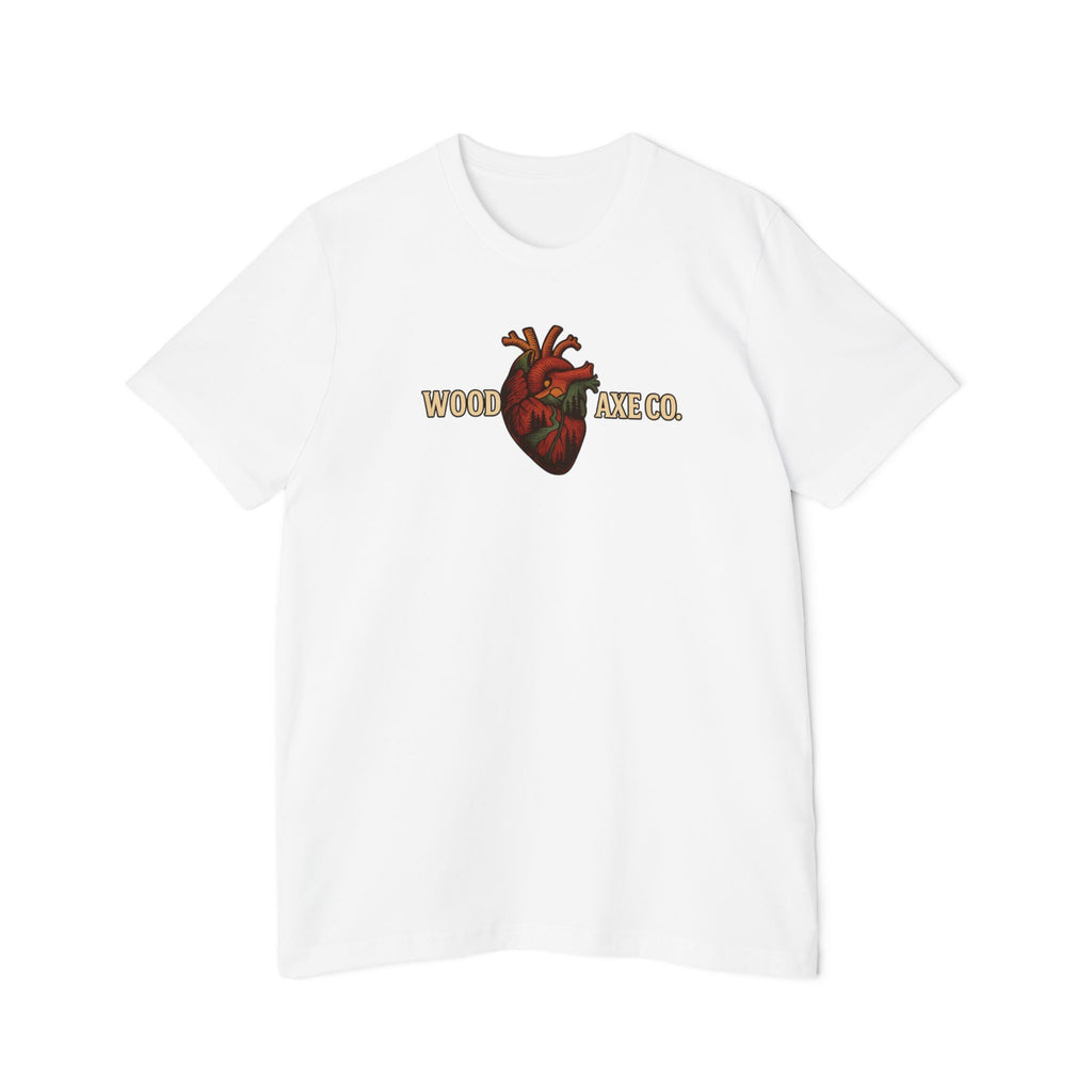Anatomical Heart Logo T-Shirt — "Wooden Axe Co." Vintage Graphic Tee