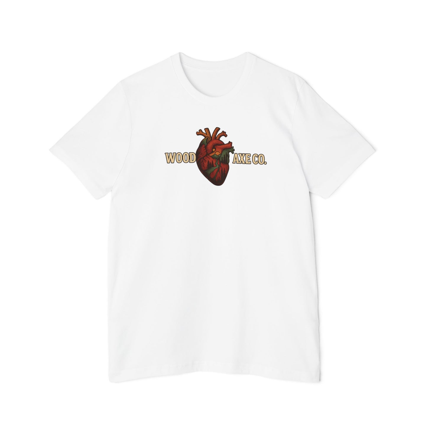 Anatomical Heart Logo T-Shirt — "Wooden Axe Co." Vintage Graphic Tee