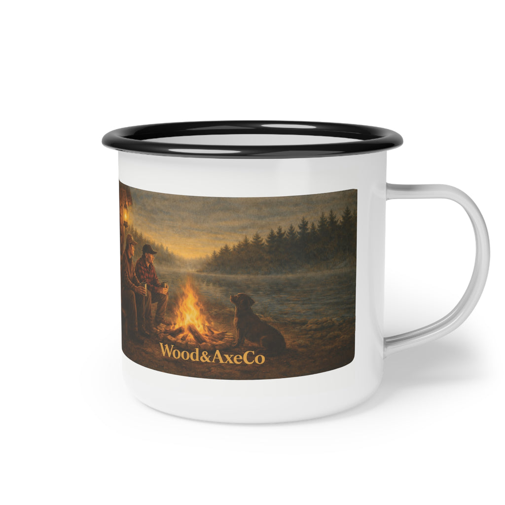 Quiet Mornings Enamel Camp Mug – Born for the Great Outdoors