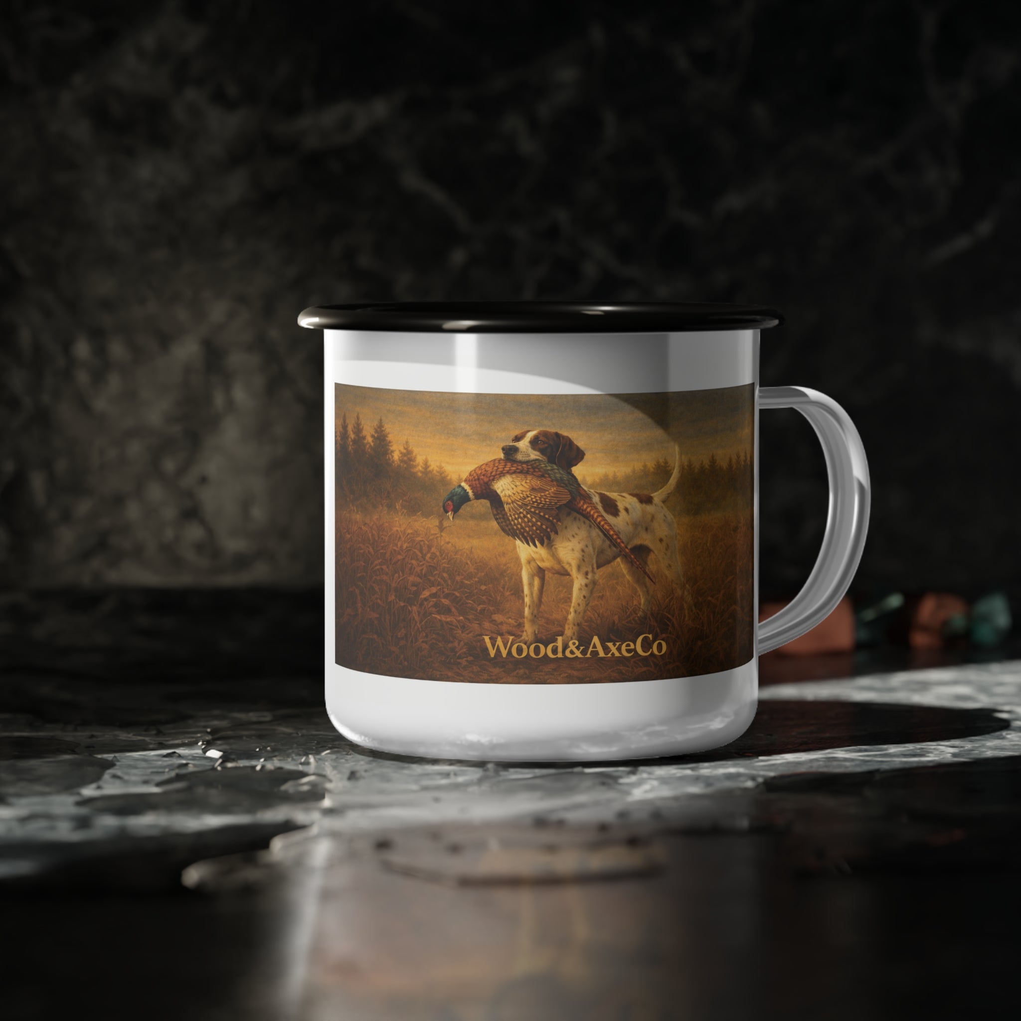 Quiet Mornings Enamel Camp Mug – Born for the Great Outdoors