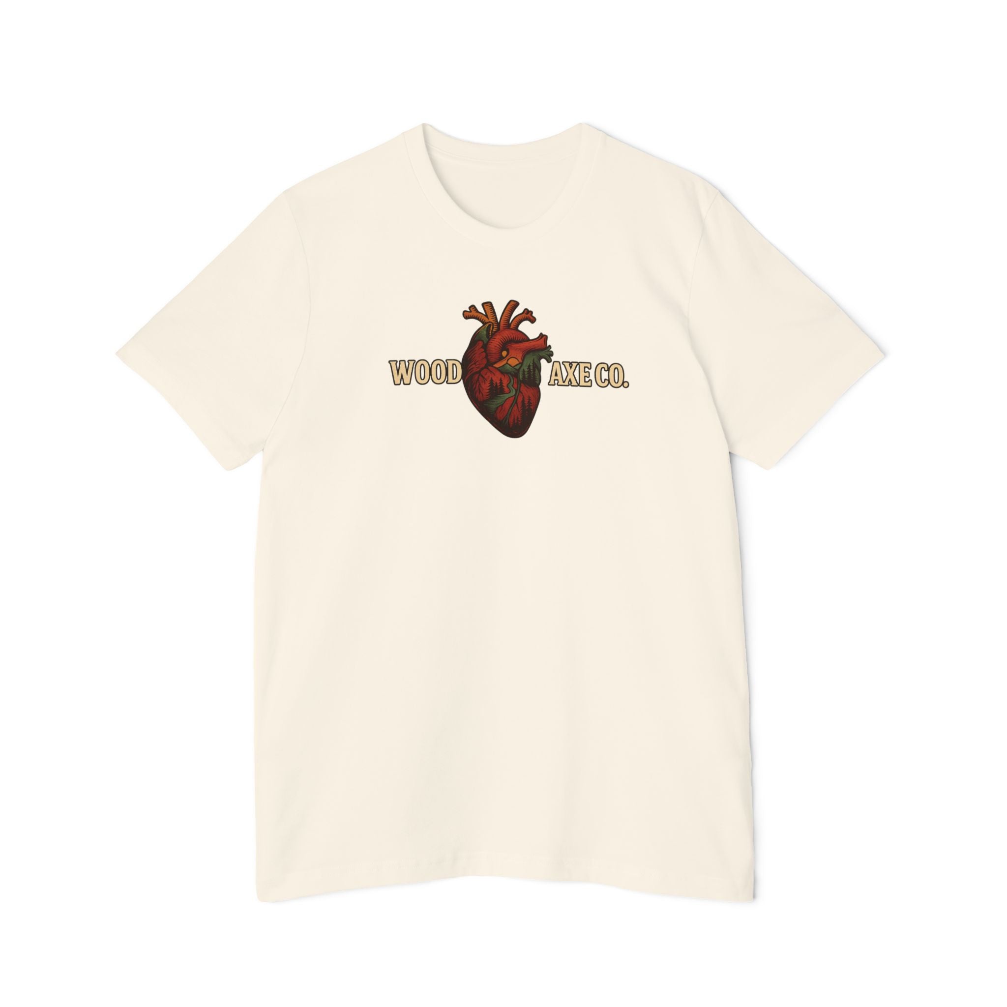 Anatomical Heart Logo T-Shirt — "Wooden Axe Co." Vintage Graphic Tee