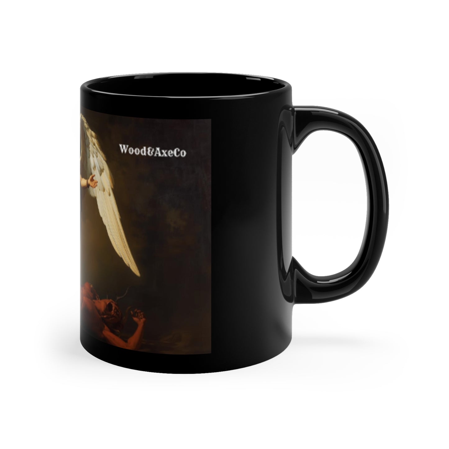 Archangel Black Ceramic Mug