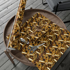 Gift Wrap Paper — Realistic Brass Bullet Casing Pattern, Metallic Shells Wrapping Paper for Hunters & Military-Themed Gifts