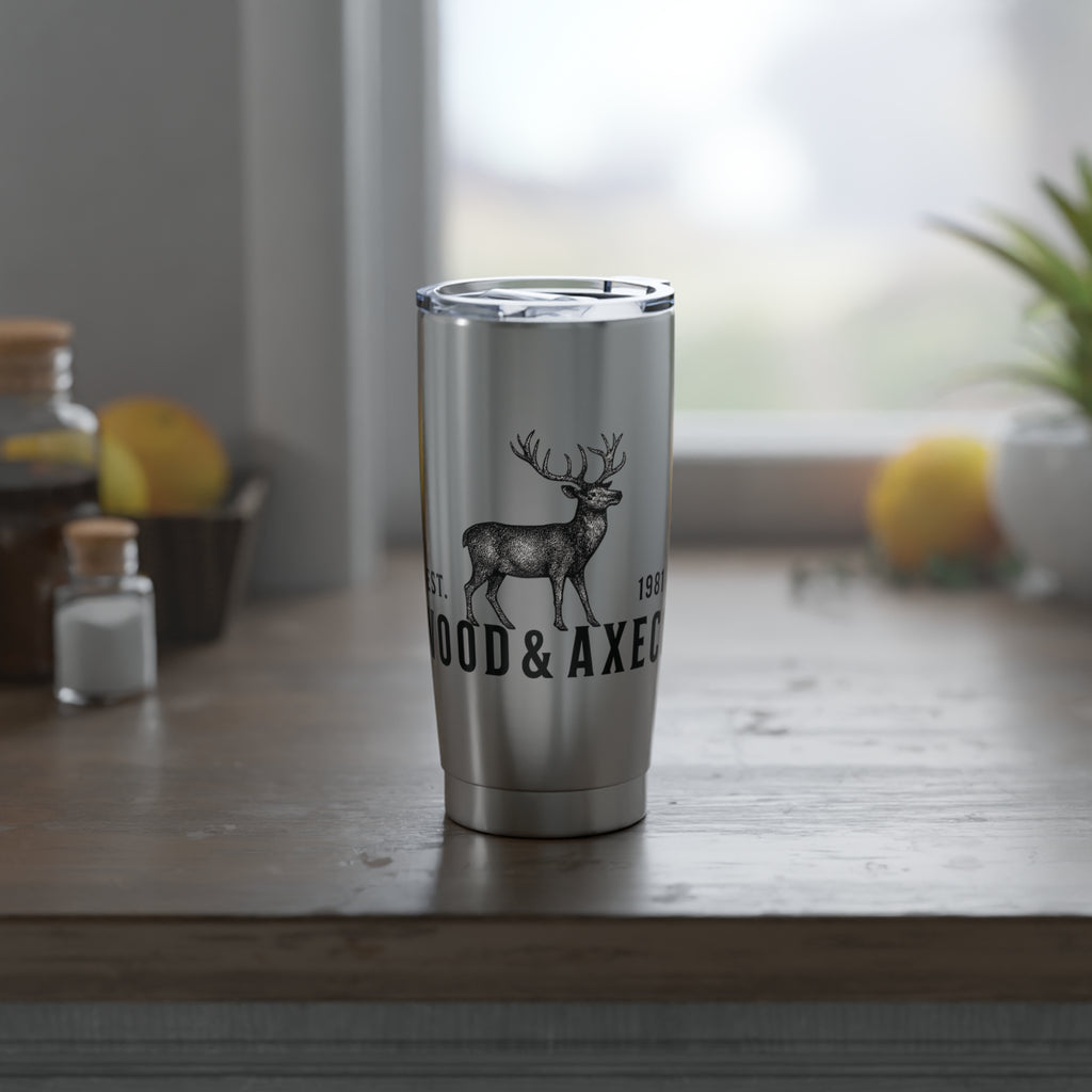 Vintage Stag Tumbler – 20oz Stainless Steel | Wood & Axe Co.