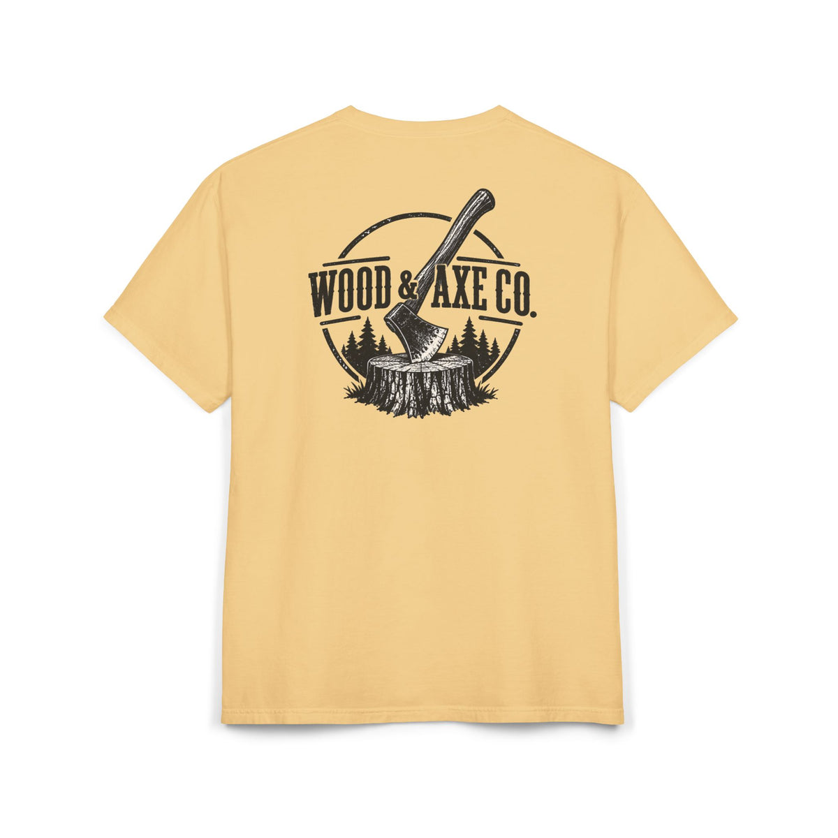 Wood & Axe Co. T-Shirt — Rustic Lumberjack Graphic Tee
