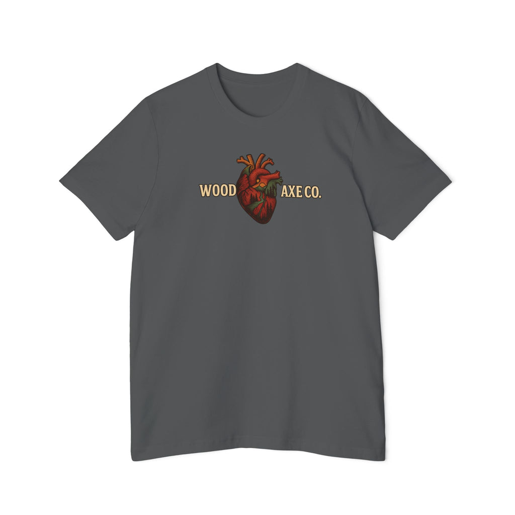 Anatomical Heart Logo T-Shirt — "Wooden Axe Co." Vintage Graphic Tee