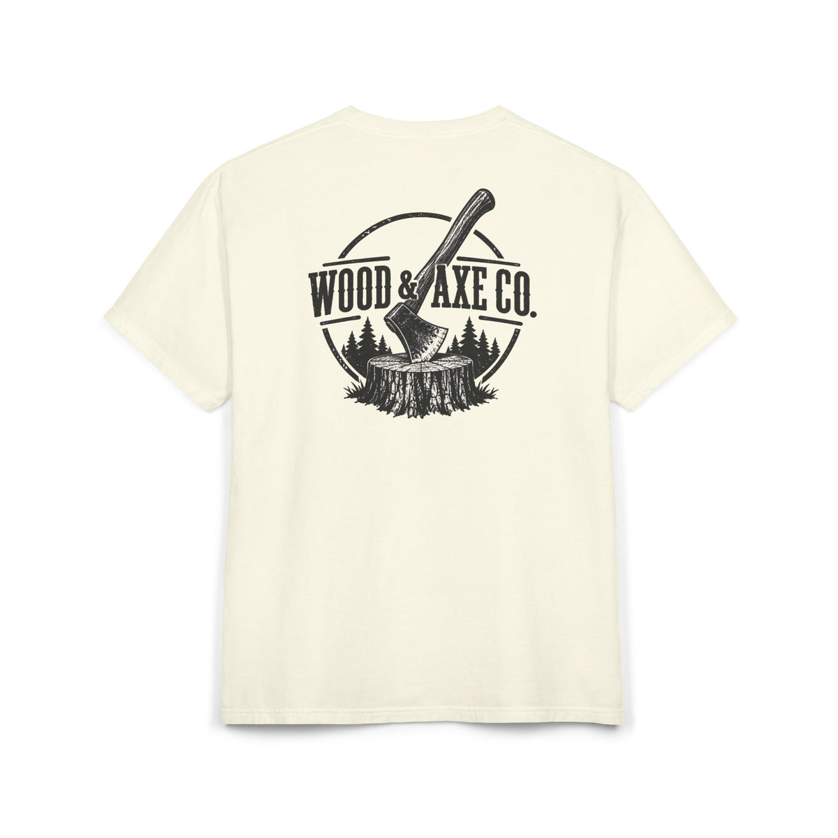 Wood & Axe Co. T-Shirt — Rustic Lumberjack Graphic Tee