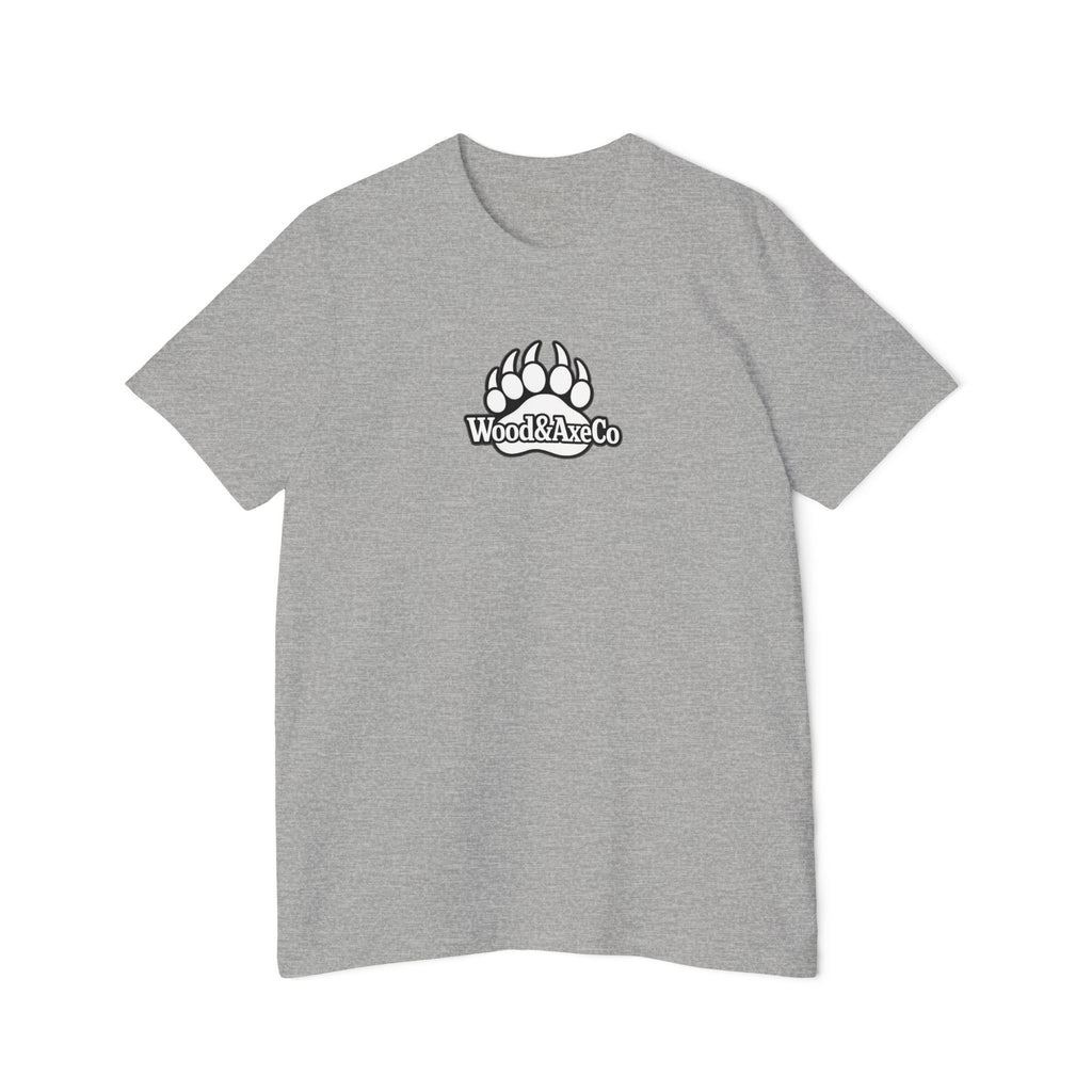 Bear Paw Logo T-Shirt — "Wood & Axe Co." Graphic Tee