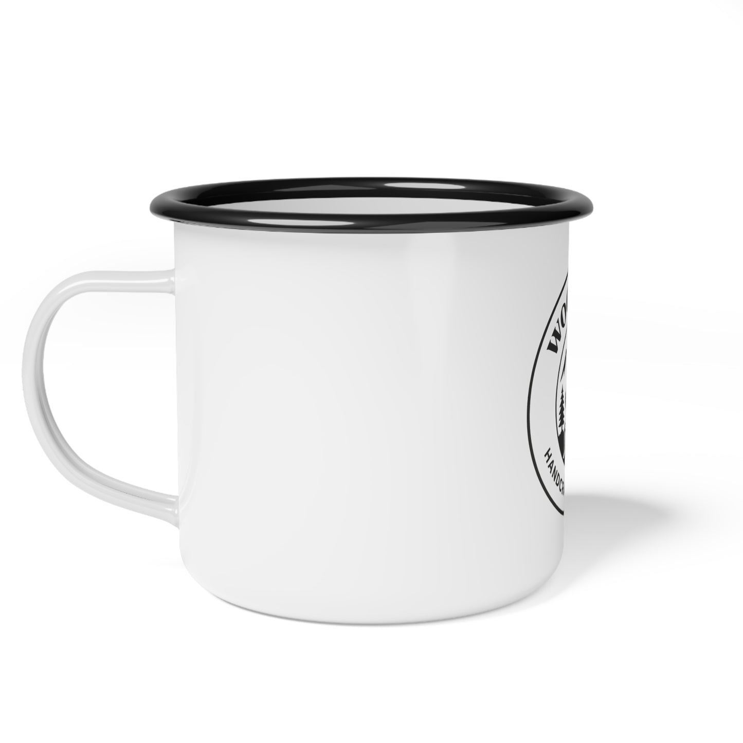 Wood & Axe Logo Enamel Camp Mug