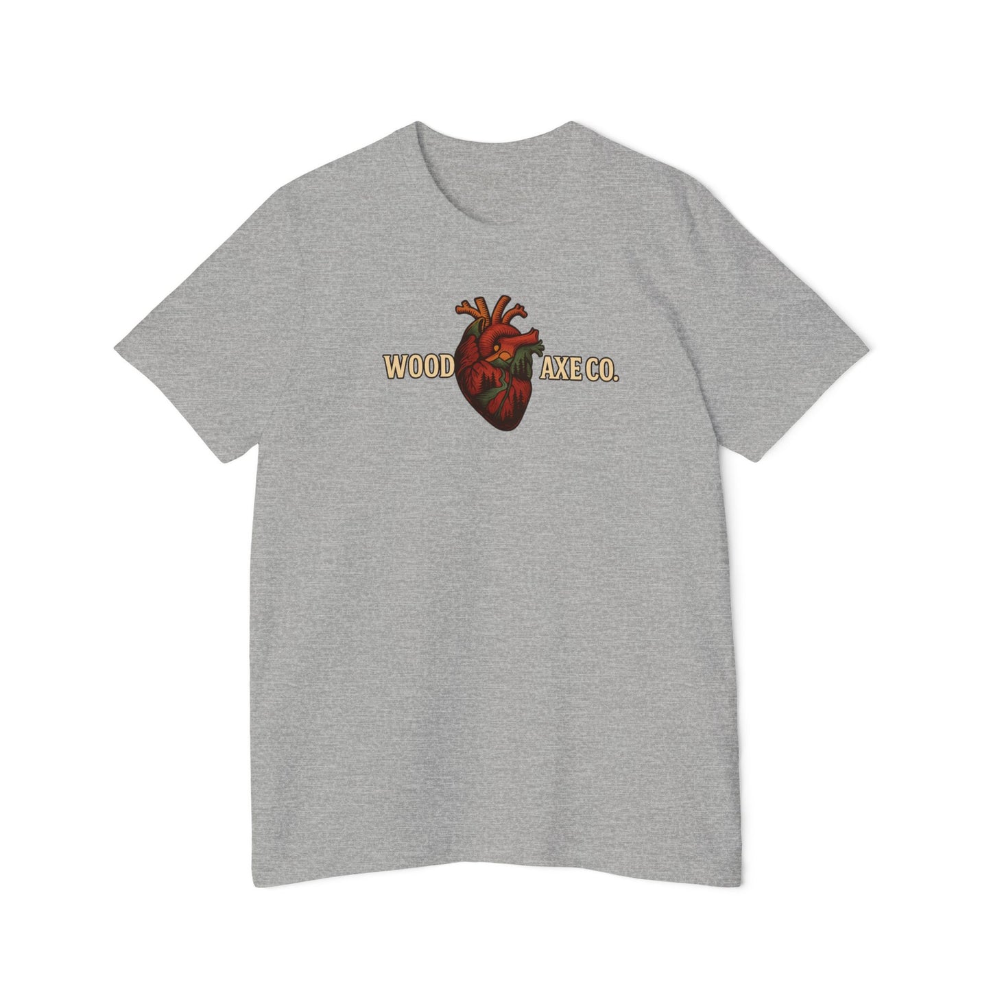 Anatomical Heart Logo T-Shirt — "Wooden Axe Co." Vintage Graphic Tee