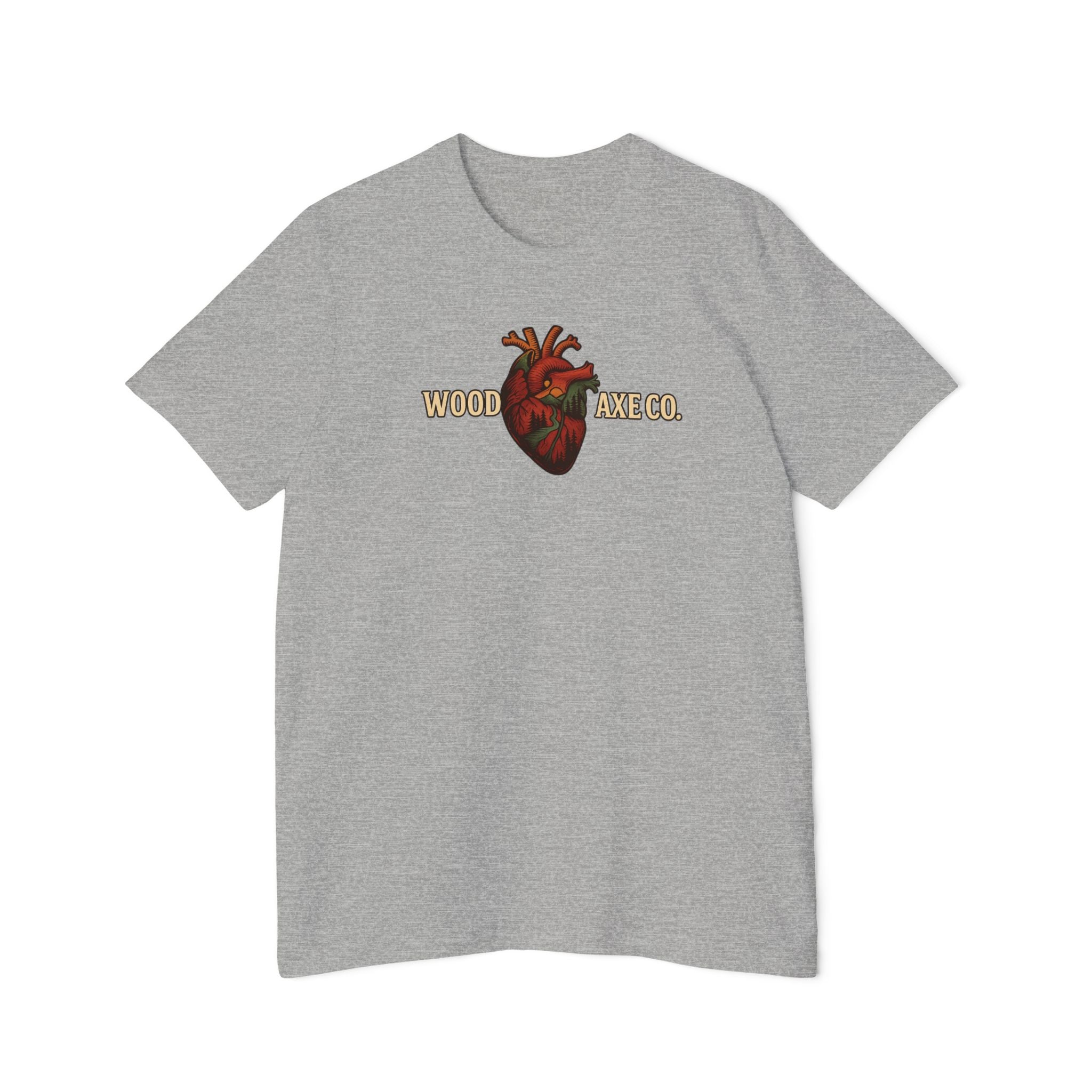 Anatomical Heart Logo T-Shirt — "Wooden Axe Co." Vintage Graphic Tee