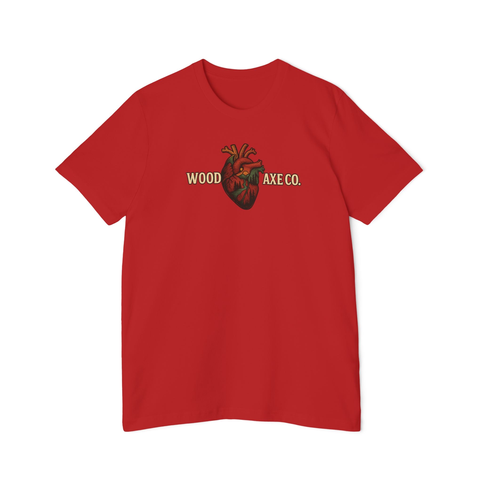 Anatomical Heart Logo T-Shirt — "Wooden Axe Co." Vintage Graphic Tee