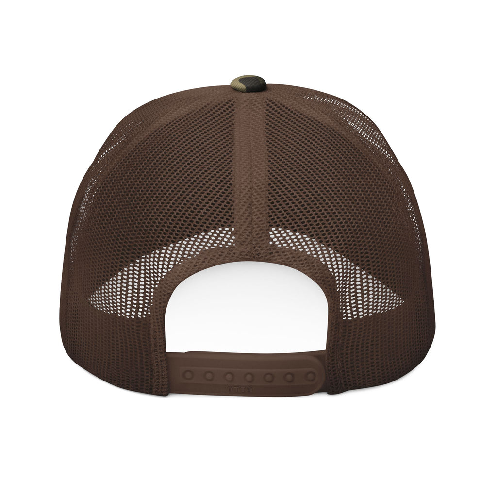 Camo Trucker Hat — Embroidered Wood & Axe Co.