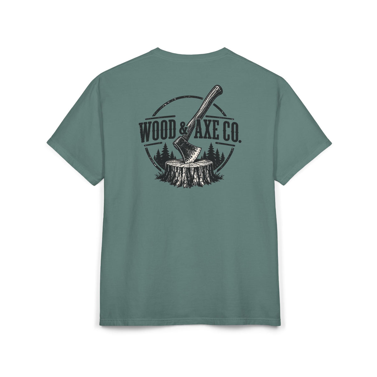Wood & Axe Co. T-Shirt — Rustic Lumberjack Graphic Tee