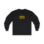 Wood & Axe Co. Long Sleeve Tee — Rustic Logo Cotton Shirt