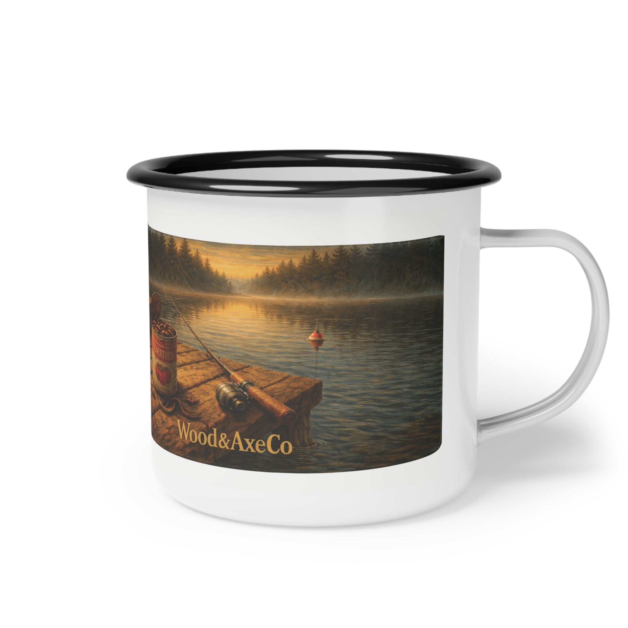 Quiet Mornings Enamel Camp Mug – Born for the Great Outdoors