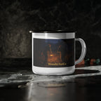Quiet Mornings Enamel Camp Mug – Born for the Great Outdoors