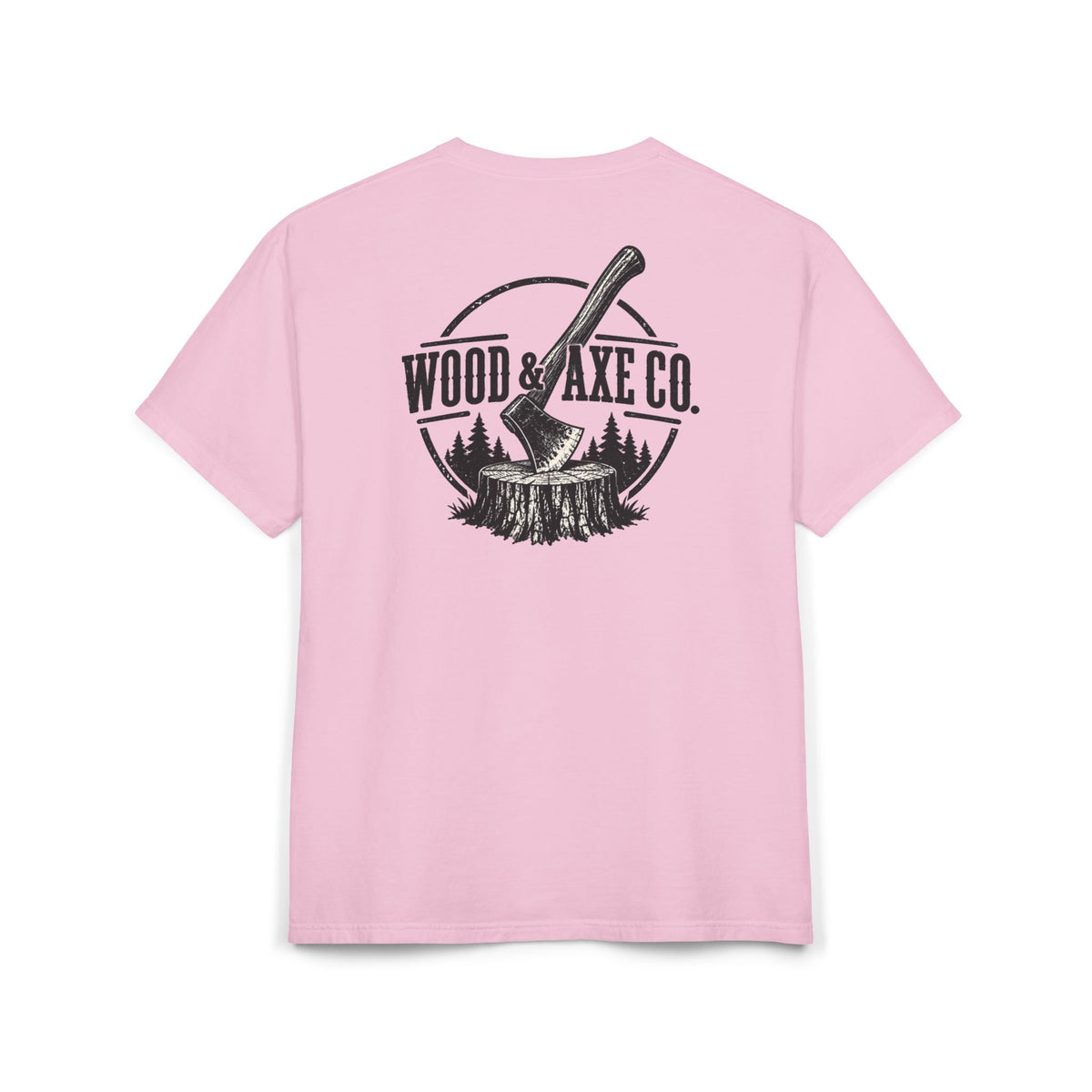 Wood & Axe Co. T-Shirt — Rustic Lumberjack Graphic Tee