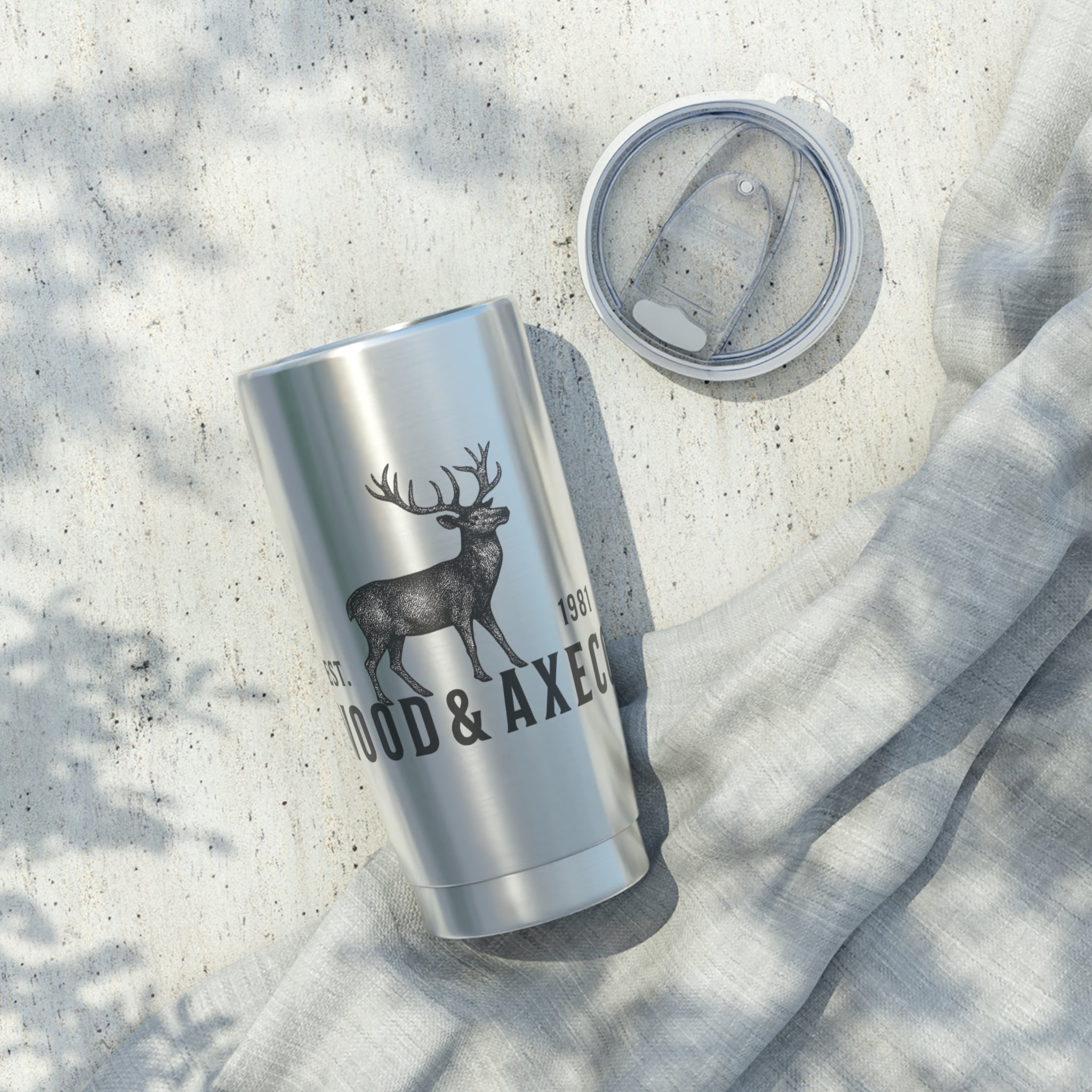 Vintage Stag Tumbler – 20oz Stainless Steel | Wood & Axe Co.