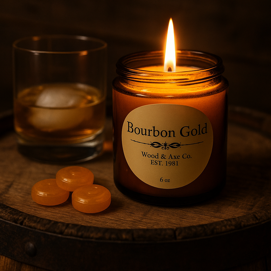 Bourbon Gold Candle