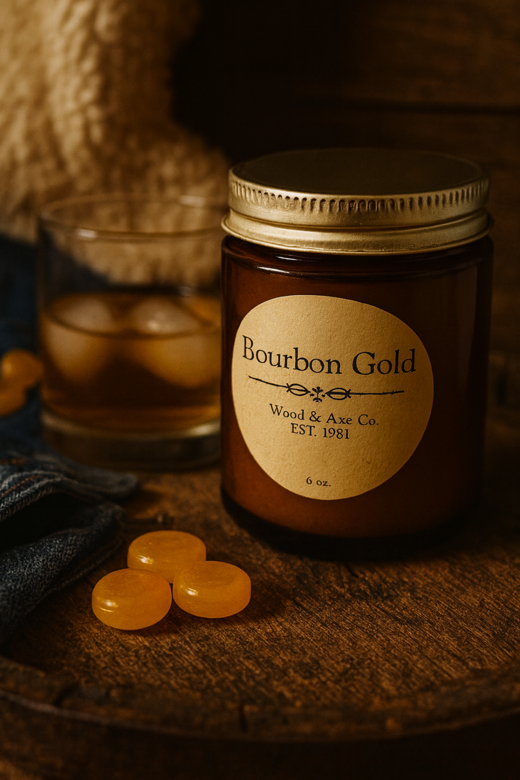 Bourbon Gold Premium Straight Bourbon Whisky – Smooth Corn Mash, Aged for Depth