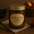 Rustic Homemade Apple Crisp Mix – Family-Size Brown Sugar & Oat Topping with Warm Cinnamon Apples, Perfect Fall Dessert