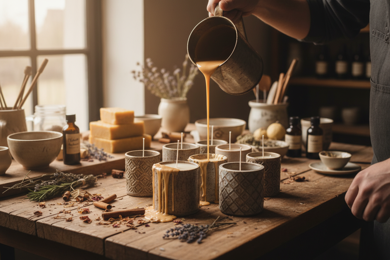 candle wax creation image