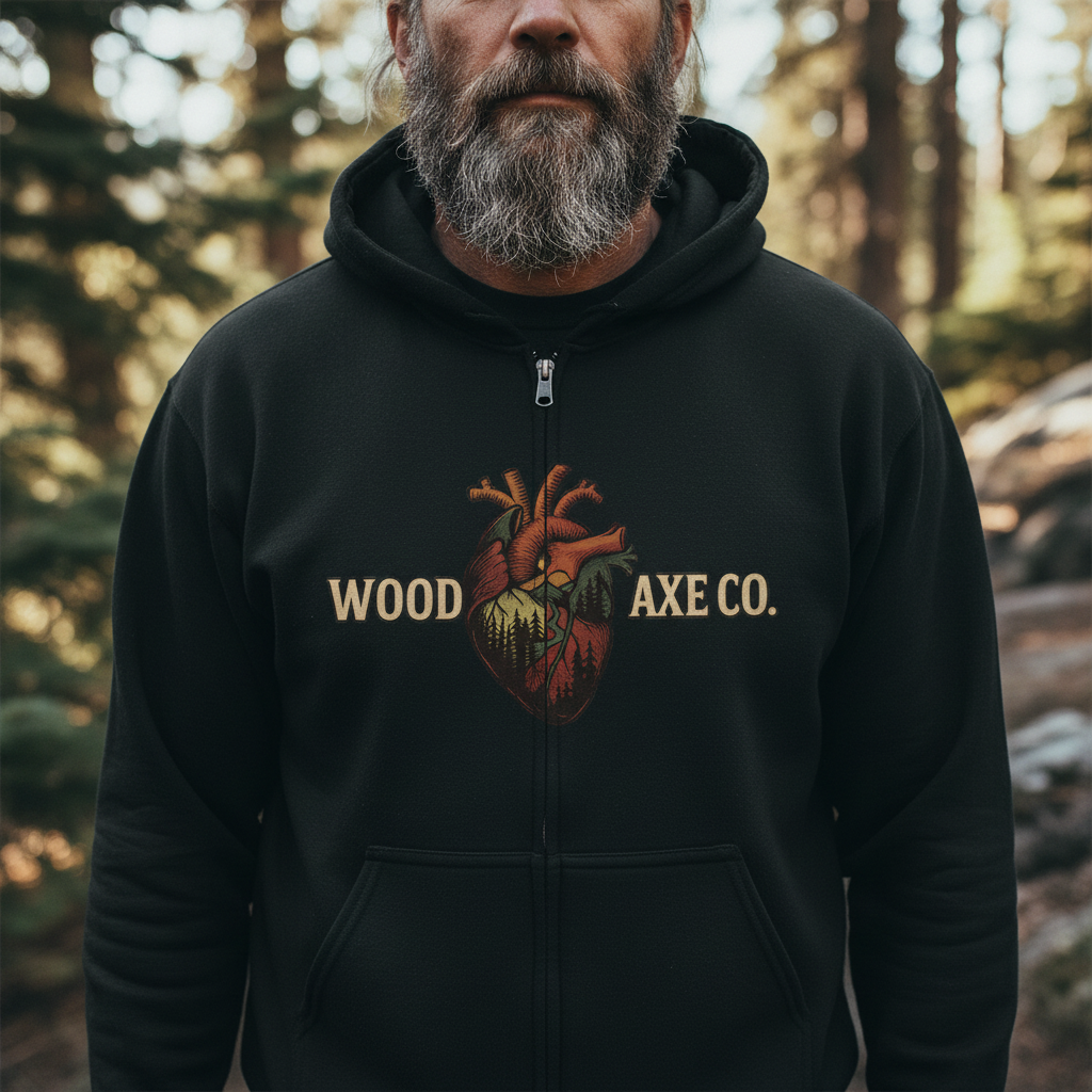 Split Heart Zip Hoodie Filson Style